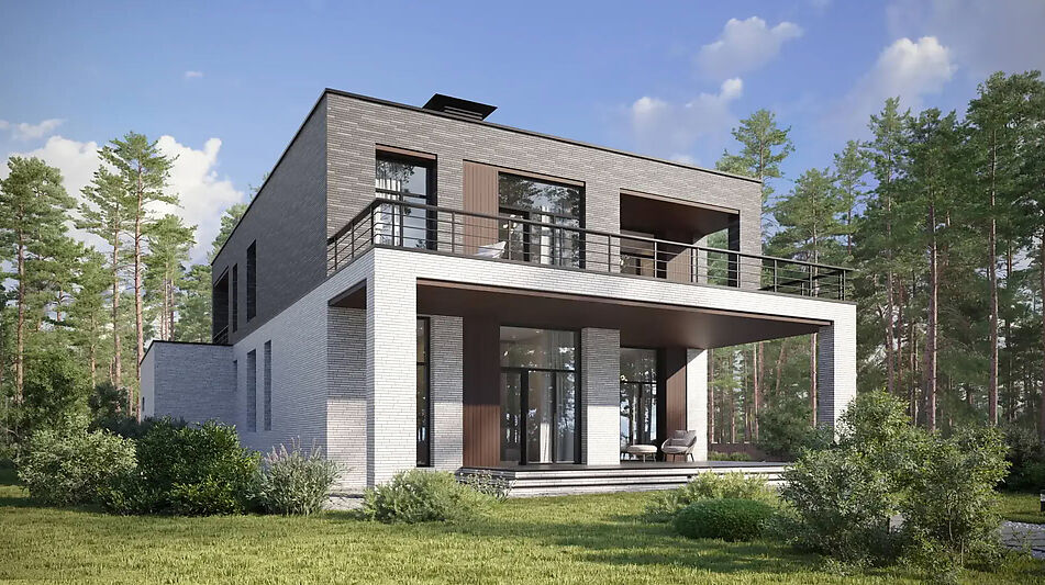 Дом хай-тек в КП Зиккурат