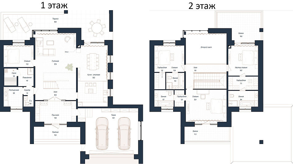 Дом хай-тек в КП Зиккурат