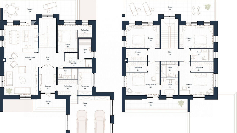 Дом хай-тек в КП Зиккурат