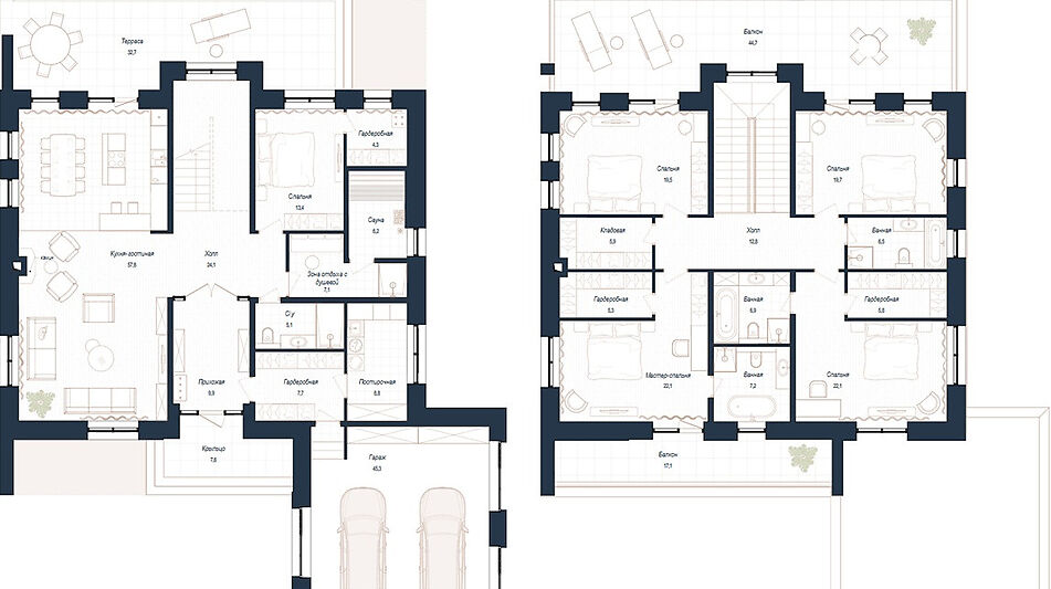 Дом хай-тек в КП Зиккурат