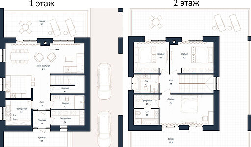 Дом хай-тек в КП Зиккурат