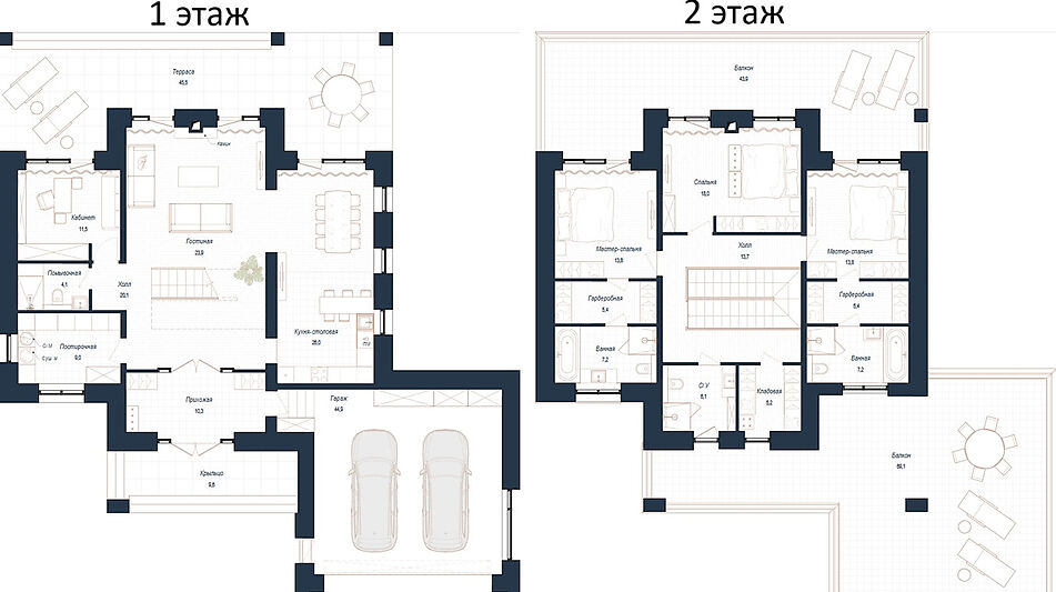 Дом хай-тек в КП Зиккурат