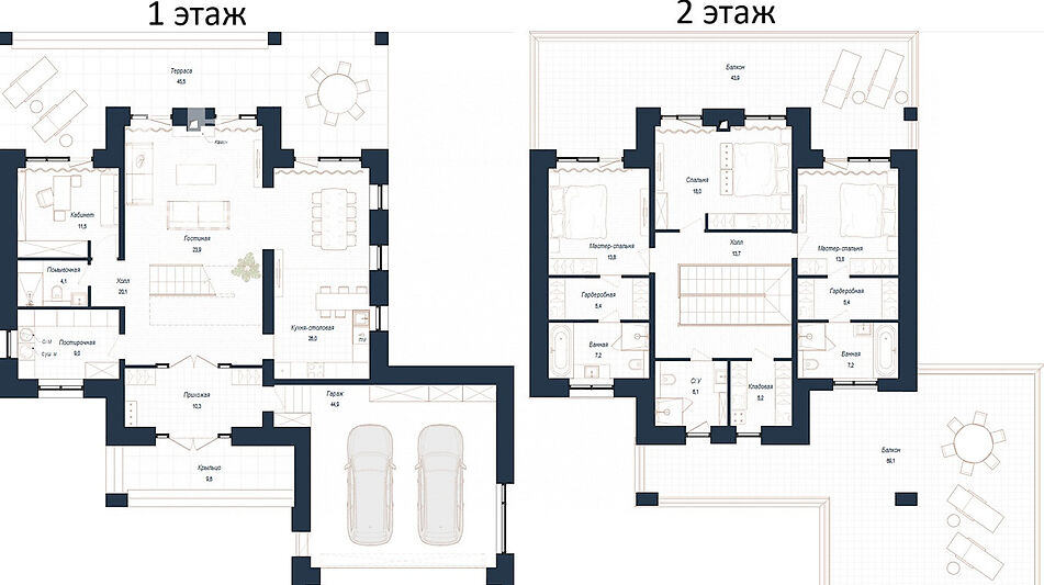 Дом хай-тек в КП Зиккурат