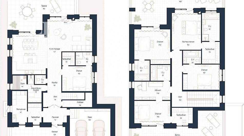 Дом хай-тек в КП Зиккурат