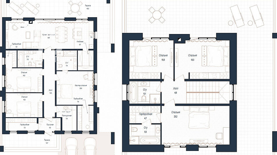 Дом хай-тек в КП Зиккурат