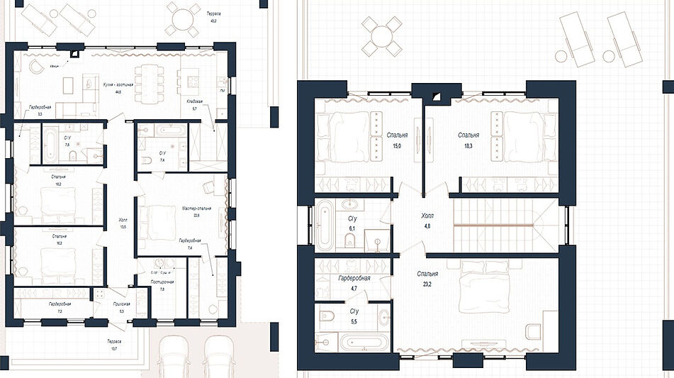 Дом хай-тек в КП Зиккурат
