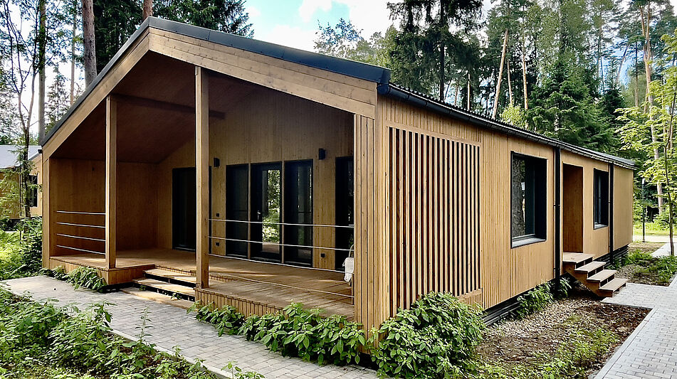 Дом в лесу в Аксаково Форест клуб