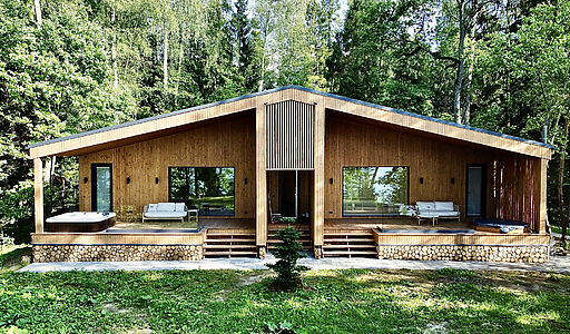 Дом в лесу в Аксаково Форест клуб