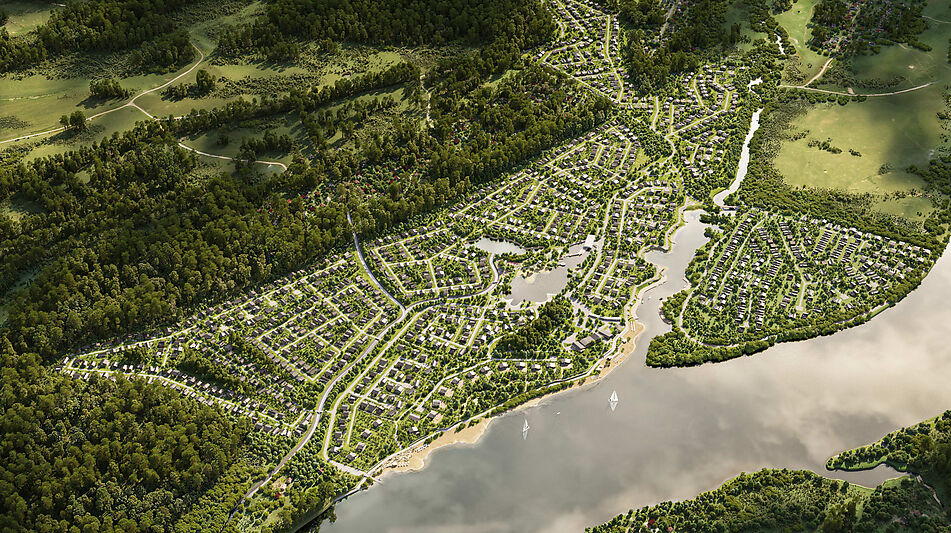 Шале у реки Волга в КП Порт Эмм