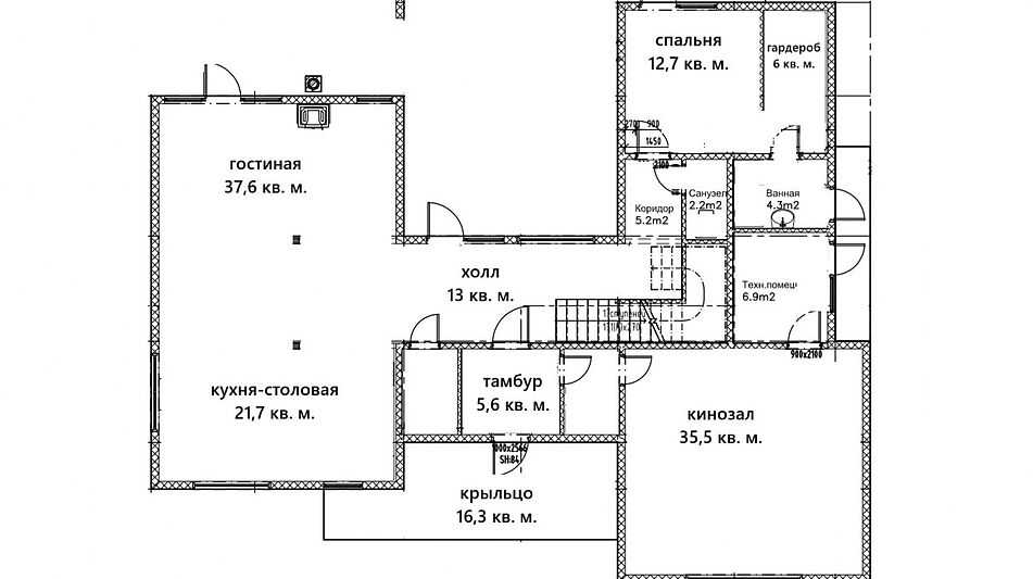 Дом на берегу водохранилища