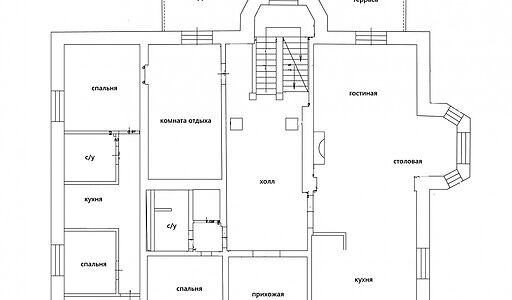 Дом с парком в Поздняково