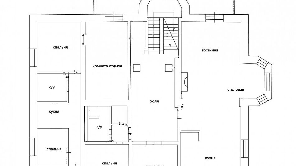 Дом с парком в Поздняково