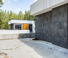 Дом под отделку в сосновом лесу