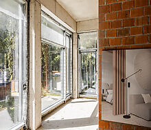 Дом под отделку в сосновом лесу