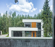 Дом под отделку в сосновом лесу