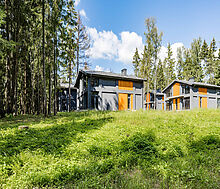 Дом под отделку в сосновом лесу