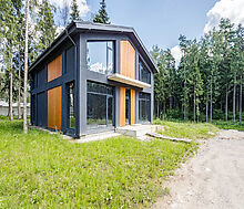 Дом под отделку в сосновом лесу