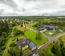 Стильный дом из бруса в Фокс Хилс