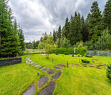 Стильный дом из бруса в Фокс Хилс