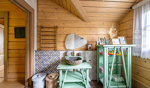 Стильный дом из бруса в Фокс Хилс