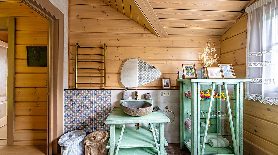 Стильный дом из бруса в Фокс Хилс