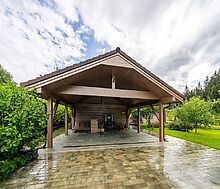 Стильный дом из бруса в Фокс Хилс