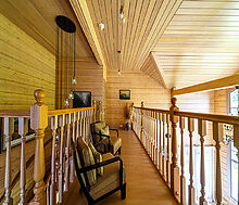 Стильный дом из бруса в Фокс Хилс