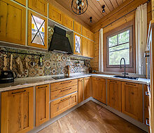 Стильный дом из бруса в Фокс Хилс