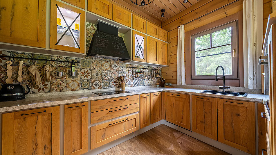 Стильный дом из бруса в Фокс Хилс