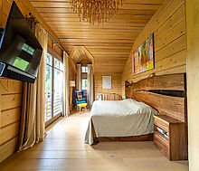 Стильный дом из бруса в Фокс Хилс