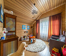 Стильный дом из бруса в Фокс Хилс