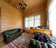 Стильный дом из бруса в Фокс Хилс