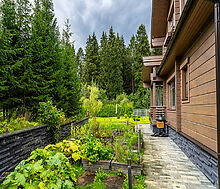 Стильный дом из бруса в Фокс Хилс