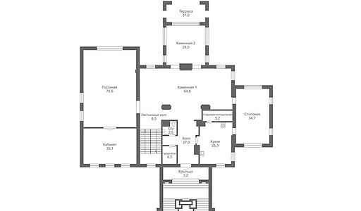Дом у озера в поселке Монолит