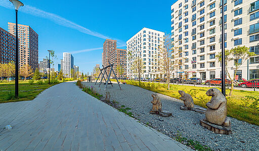 Квартира с патио в ЖК у воды