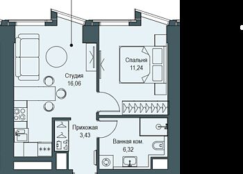 Видовая квартира в ЖК Феймос