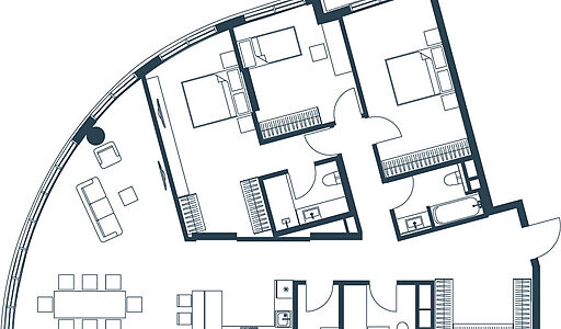 Видовая квартира в ЖК Акватория