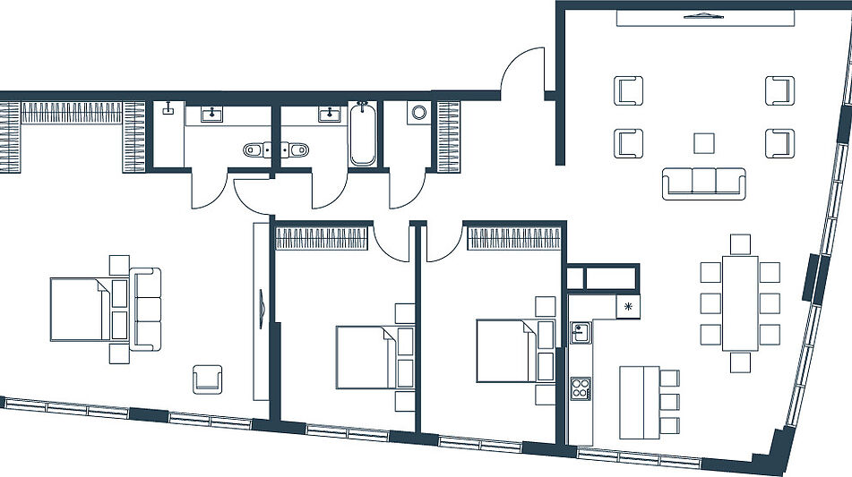 Квартира в новом ЖК Aquatoria