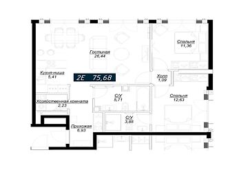 Квартира в новом ЖК Нобл