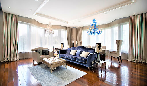 Панорамная дизайнерская квартира