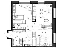 Квартира у наб. Марка Шагала