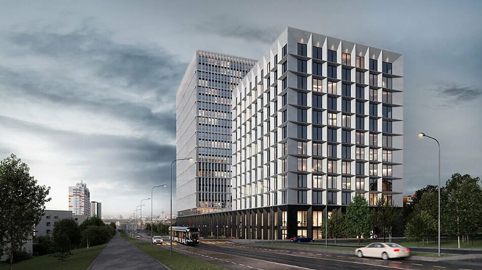 Офис c панорамным видом