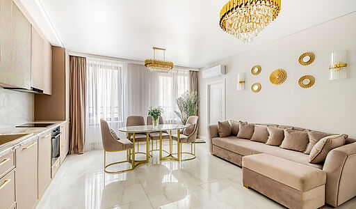 Стильная Евро3 с панорамой Москвы