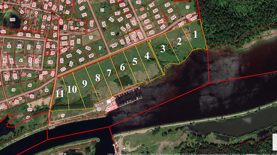 Участок на первой линии в Авроре
