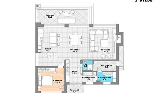 Современный дом в КП Маслово парк