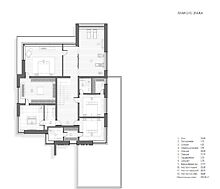 Новый дом без отделки у реки
