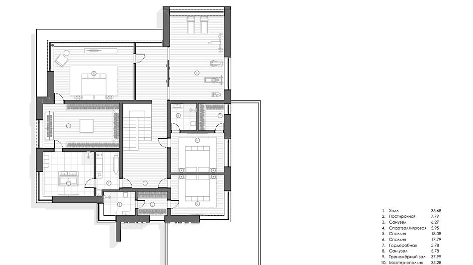 Новый дом без отделки у реки