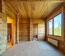 Дом из кедрового лафета в Авроре