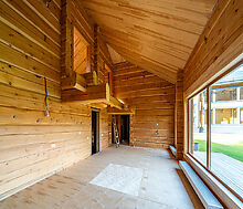 Дом из кедрового лафета в Авроре