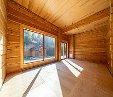 Дом из кедрового лафета в Авроре